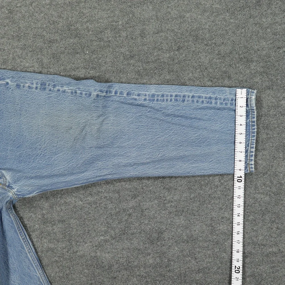 Levis 501 Mens Jeans 42x27 (Tag 48x30) Blue Original Fit Straight Leg Button Fly